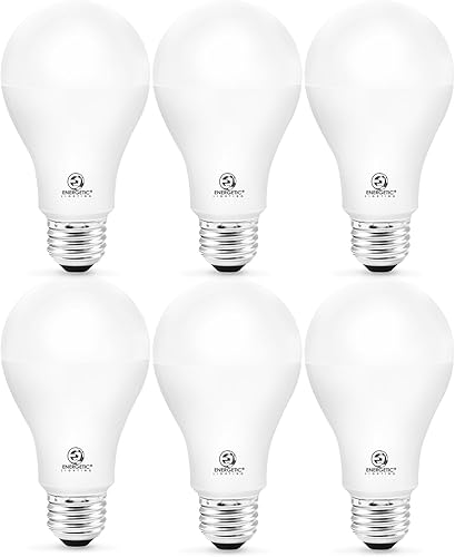 ENERGETIC SMARTER LIGHTING Paquete de 6 bombillas LED superbrillantes equivalentes a 150 vatios A21, blanco frío 4000 K, bombilla LED de 2600 disponible en Yaxa Peru