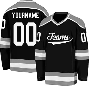 Custom Hockey Jersey Stitched Personalized Name Number Logo for Men Women Youth Practice Hockey Shirt for Team Sports