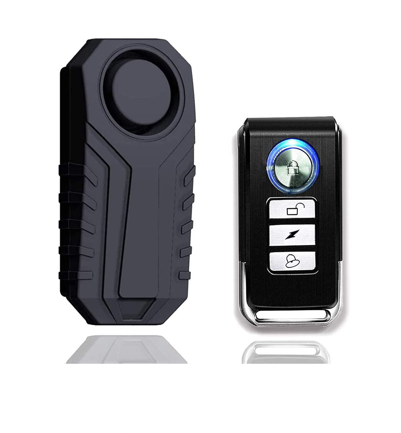 SMALIFE 1 Pack 113dB Wireless Anti-Theft Vibration Waterproof Security Cycling Bike Alarm Motorcycle Bicycle Alarm with Remote Control