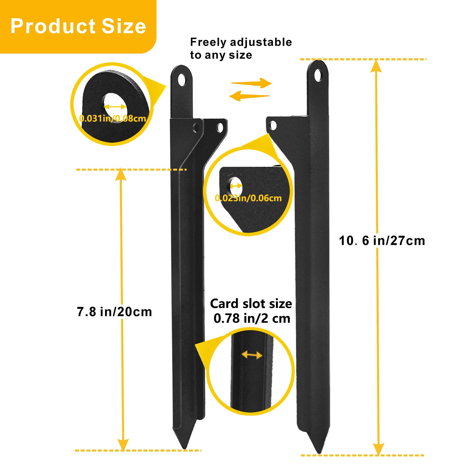 VANROUG 4 Pcs Rainwater Downspout Bracket, Adjustable Downpipe Bracket - Image 2