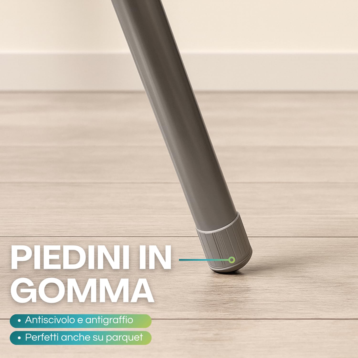 PALUPLUS Set 6 Sedie Flash Pieghevoli, misura aperta 44x47x82 cm, salvaspazio con struttura tubolare da 22 mm, seduta in PVC Imbottita e Piedi antiscivolo, per giardino, ufficio, campeggio (Nero)