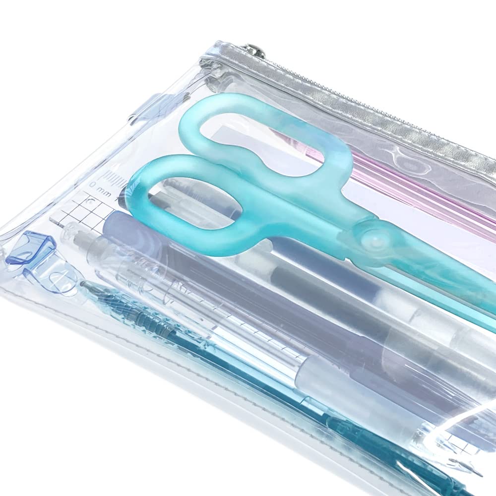 Amazon | サンスター文具 はさみ クリア トウメイハサミ ice（アイス