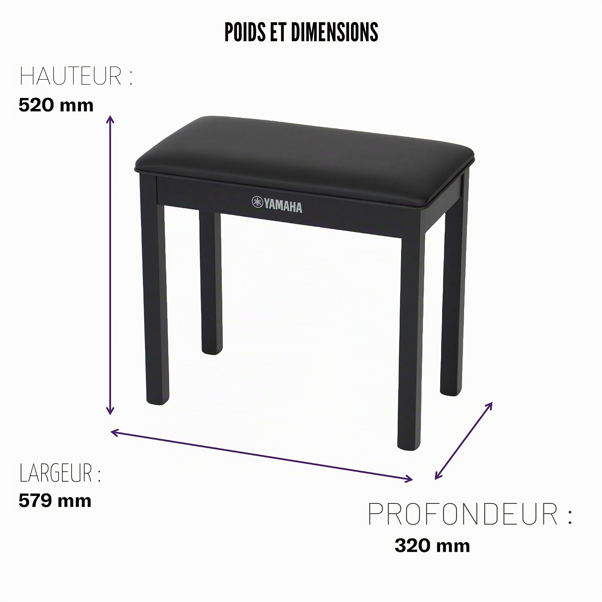 Yamaha Banc de piano numérique Yamaha B1-B