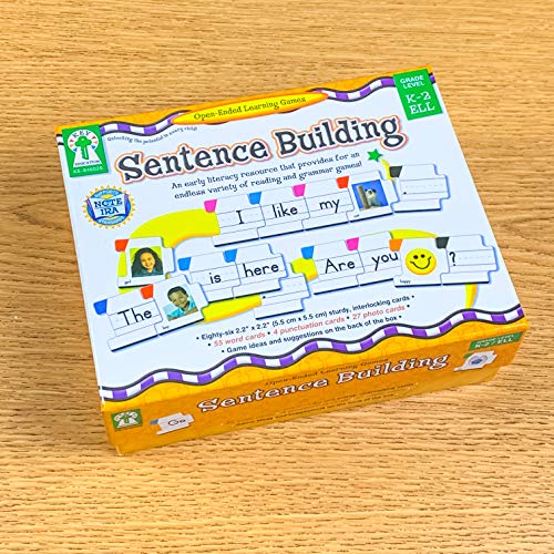 61n4cxii+2L - Carson Dellosa &ndash; Sentence Building Literacy Resource with 86 Cards for Language Arts For K, 1st, & 2ND Grade & Ell