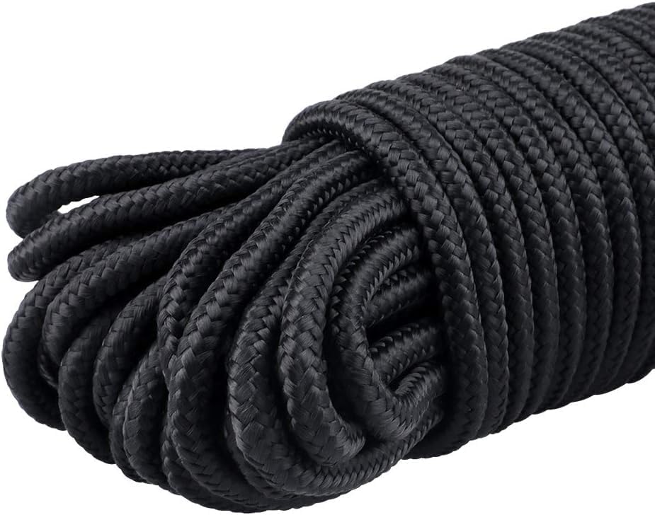 Colorful Nylon Rope 10M / 33FT Strong All-Purpose Utility Rope 4MM Braided Cord for Camping Crafting Flag Pole Indoor Outdoor