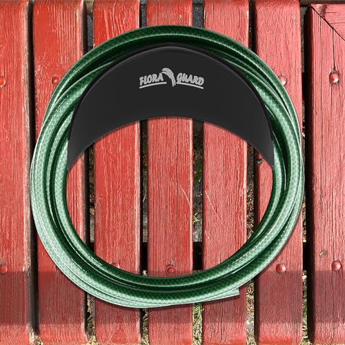 Support de tuyau d'arrosage noir FLORA GUARD en acier