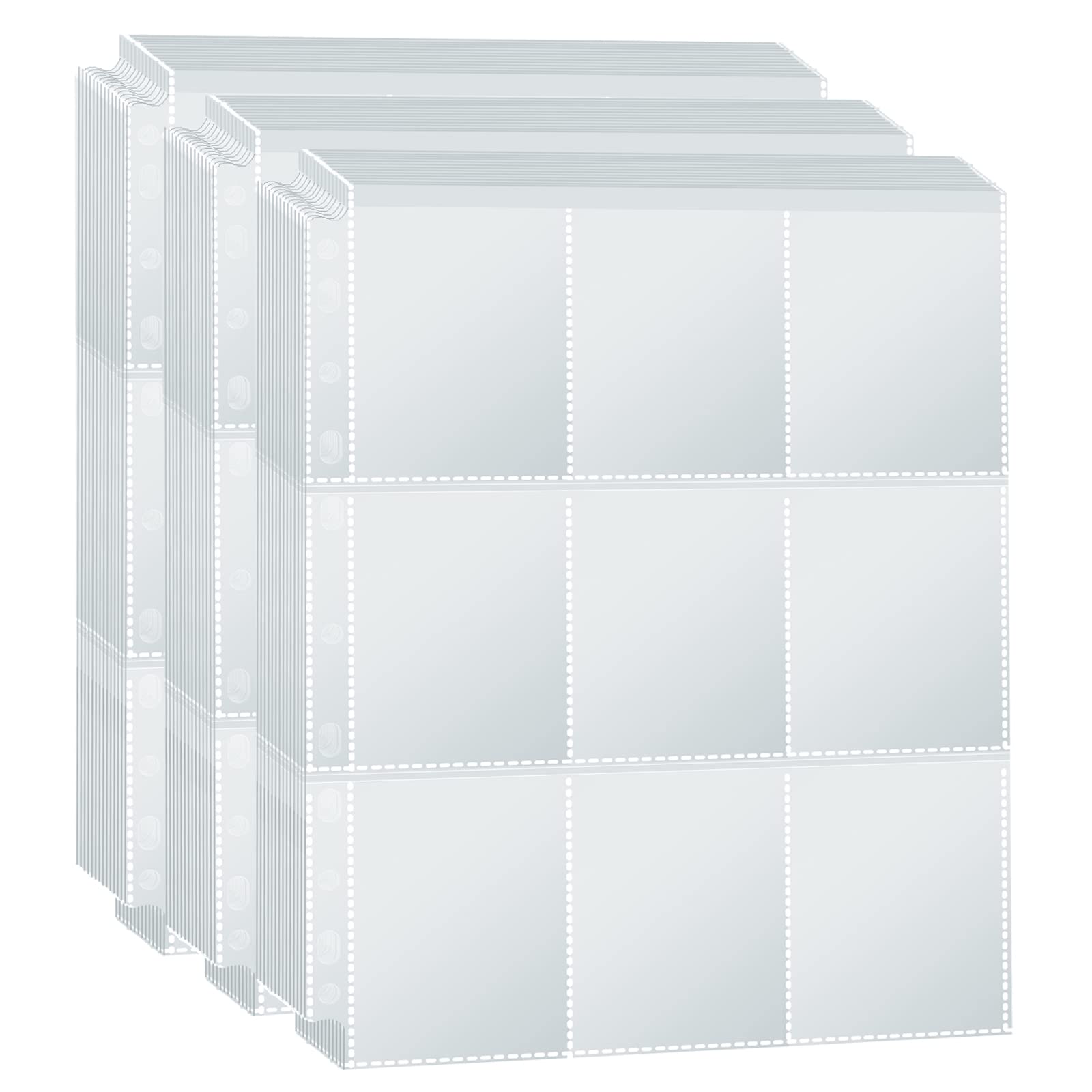 PESLNG Buste per Carte Collezionabili - 80 Pagine, 1440 Tasche (Trasparente)