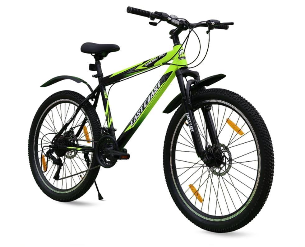 EAST COAST Invincible PRO 21 Speed Cycle/Hardtail 26 T Mountain Bike 21 Gear Green-image-29
