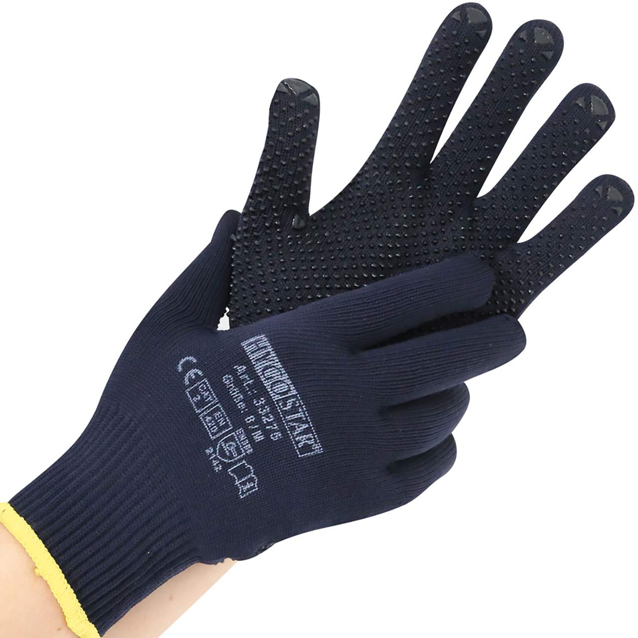 Gants de travail Pearl HygoStar taille M avec adhérence renforcée couleur bleue (VE=12)