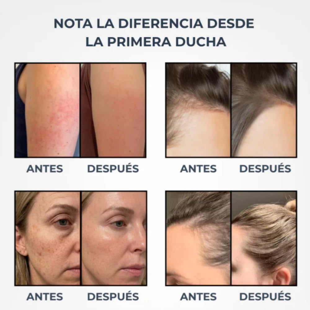 aquapure ducha,Alcachofa de ducha de alta presión 3 modos, ajustable, ahorro de agua, aumento de presión, Apto para el cuarto de baño
