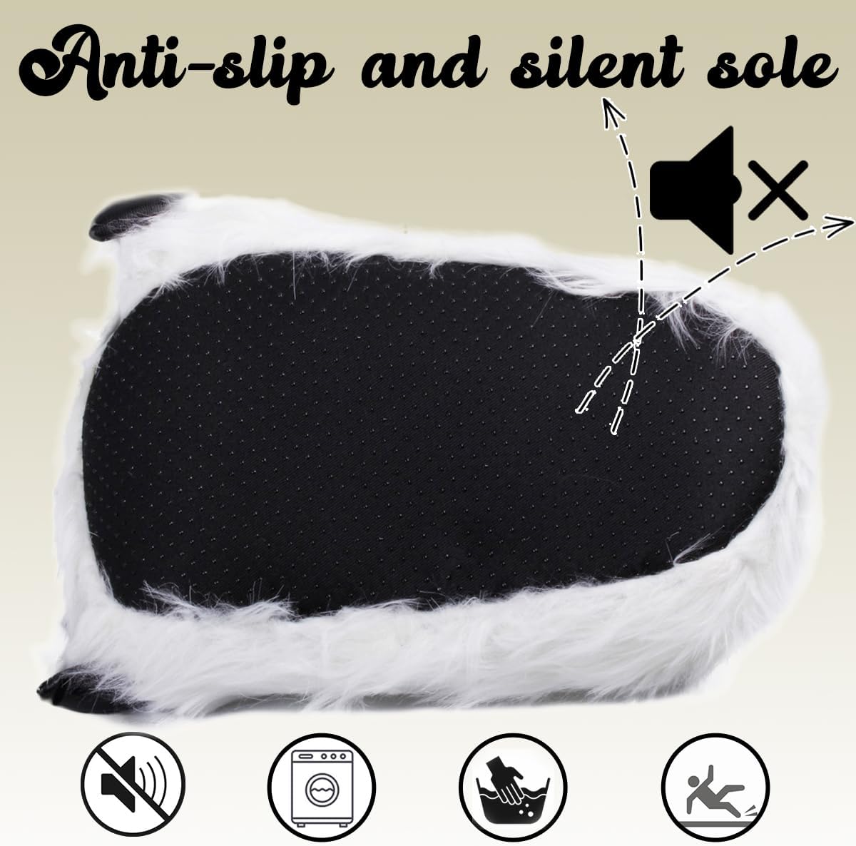 Caramella Bubble Cute Fuzzy Animal Paw Slippers Fluffy Animal Claw Slippers Soft Funny Monster House Shoes for Adults Women for Vacation Birthday - Image 5