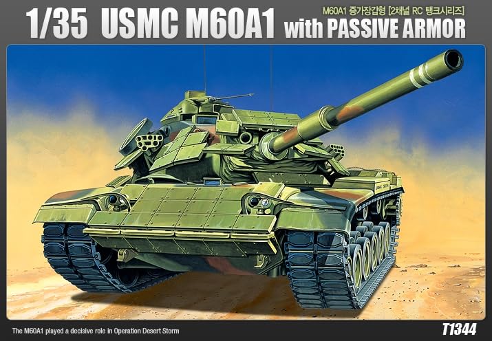 Amazon.com: 아카데미 Academy 1/35 USMC M60A1 with Passive Armor
