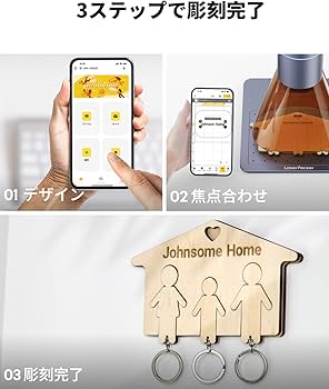 Amazon.co.jp: LaserPecker 4 レーザー彫刻機 家庭用 青色