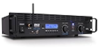 Pyle 2-Channel Rack Mount Power Amplifier with Bluetooth - 2000W Bridgeable with TRS XLR Input, Speakon Outputs, USB-A Input with MP3 Player, Bridge Mode, Cooling Fan, LED Level Meters - PTA1000BT