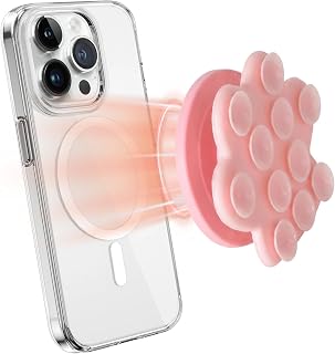 Mobile Phone Suction Cup Holder, Magnet, Mobile Phone Holder, Cute Cat Paw Holder, Magnetic Mobile Phone Holder, Magnet, Phone Holder, Compatible with iPhone and Android for Shower, TikTok, Videos