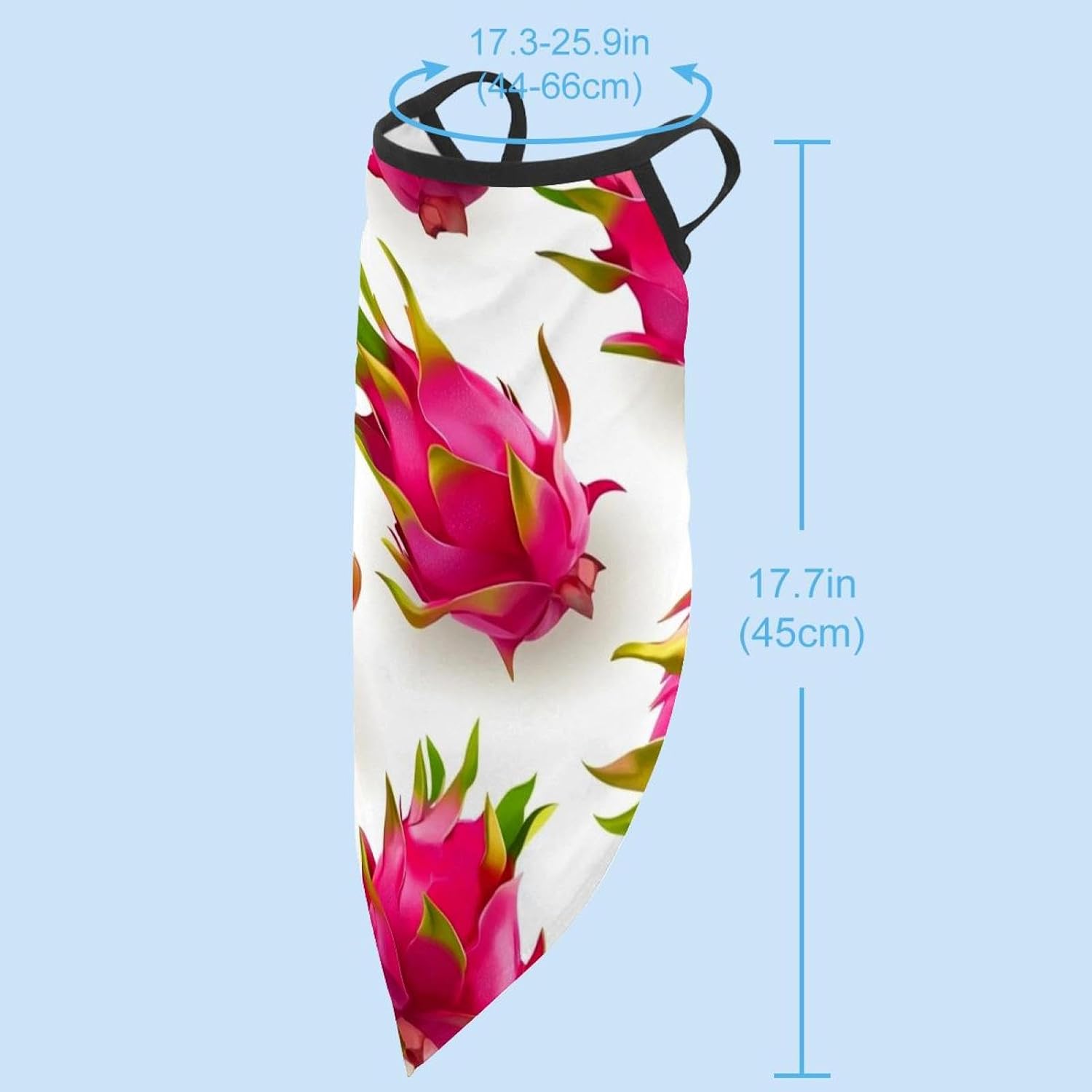 4 Pieces Cherry Pattern (1) Neck Gaiter Bandana Face Mask, Sun Cooling Scarf Gator Cover Head for Men Women