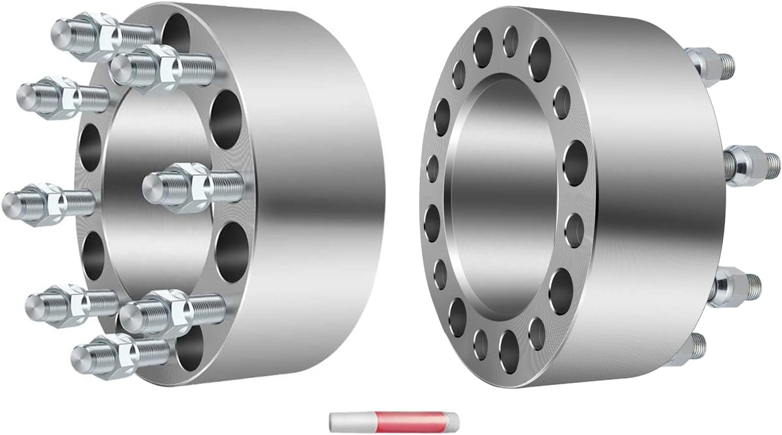 8x6.5 Wheel Spacers for Sierra 2500 HD for Ford for F-250/E-250 for GMC Yukon XL 2500 for Chevy for Suburban 2500 for Silverado 1500, 2Pcs 3 inch Wheel Adapters & Spacers 9/16 Studs 125mm Bore