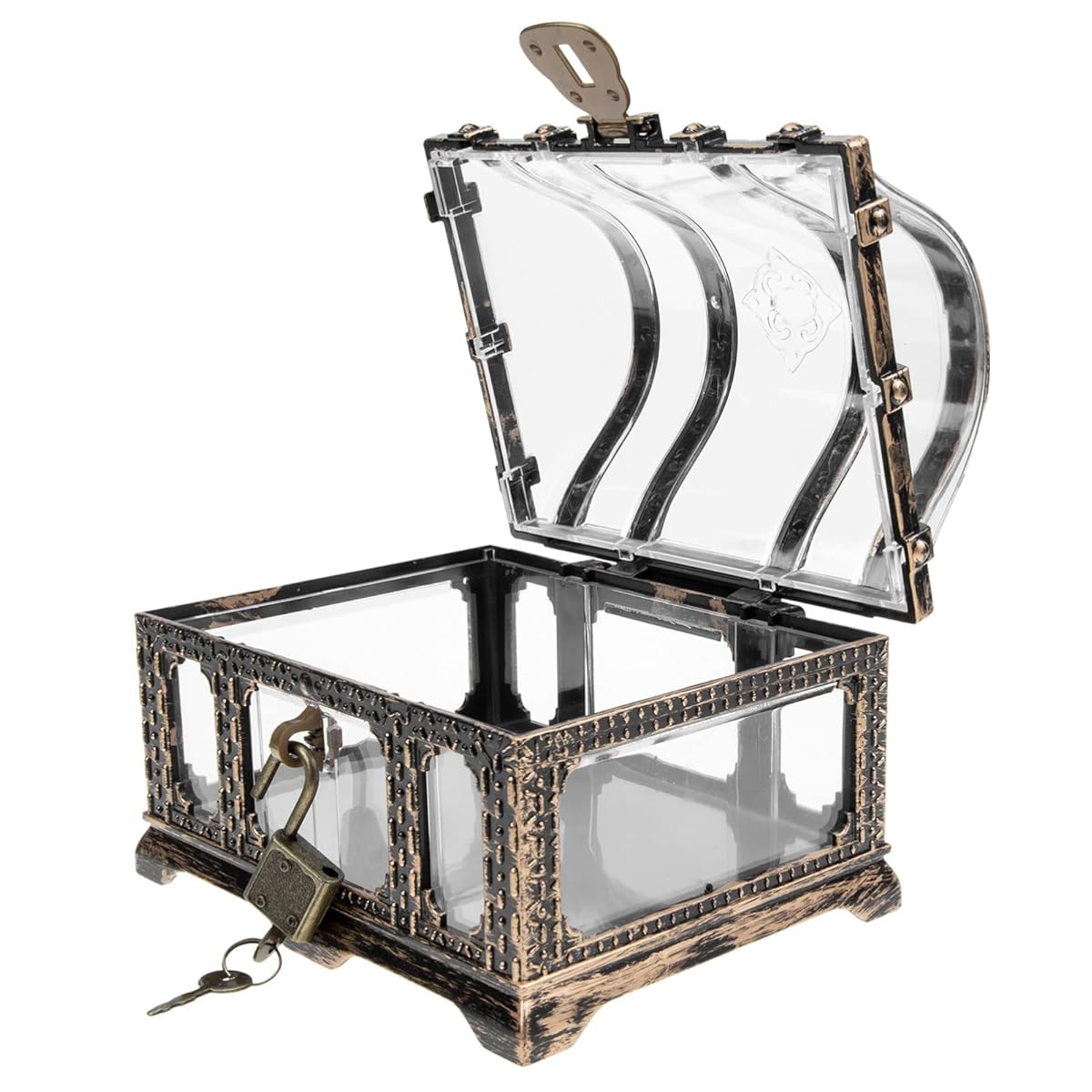 Amazon.com: Zerodeko Treasure Chest, Plastic Pirate Box with Lock