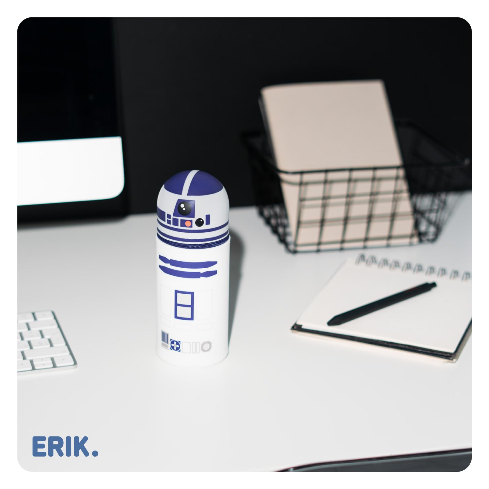 Grupo Erik Astuccio Star Wars R2-D2 3D - Astuccio Scuola Piccolo in Morbido Silicone, Portapenne da Scrivania 2 in 1 | Back to School: Cancelleria Bambino e Bambina, Star Wars Gadget (7 x 18 cm)