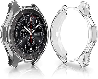Watch Cover, Protective plastic Flexible, Coated Electroplated, Anti-Shocks, Case for Samsung Galaxy Watch Gear S2, Gear S4 (42MM) (Clear)