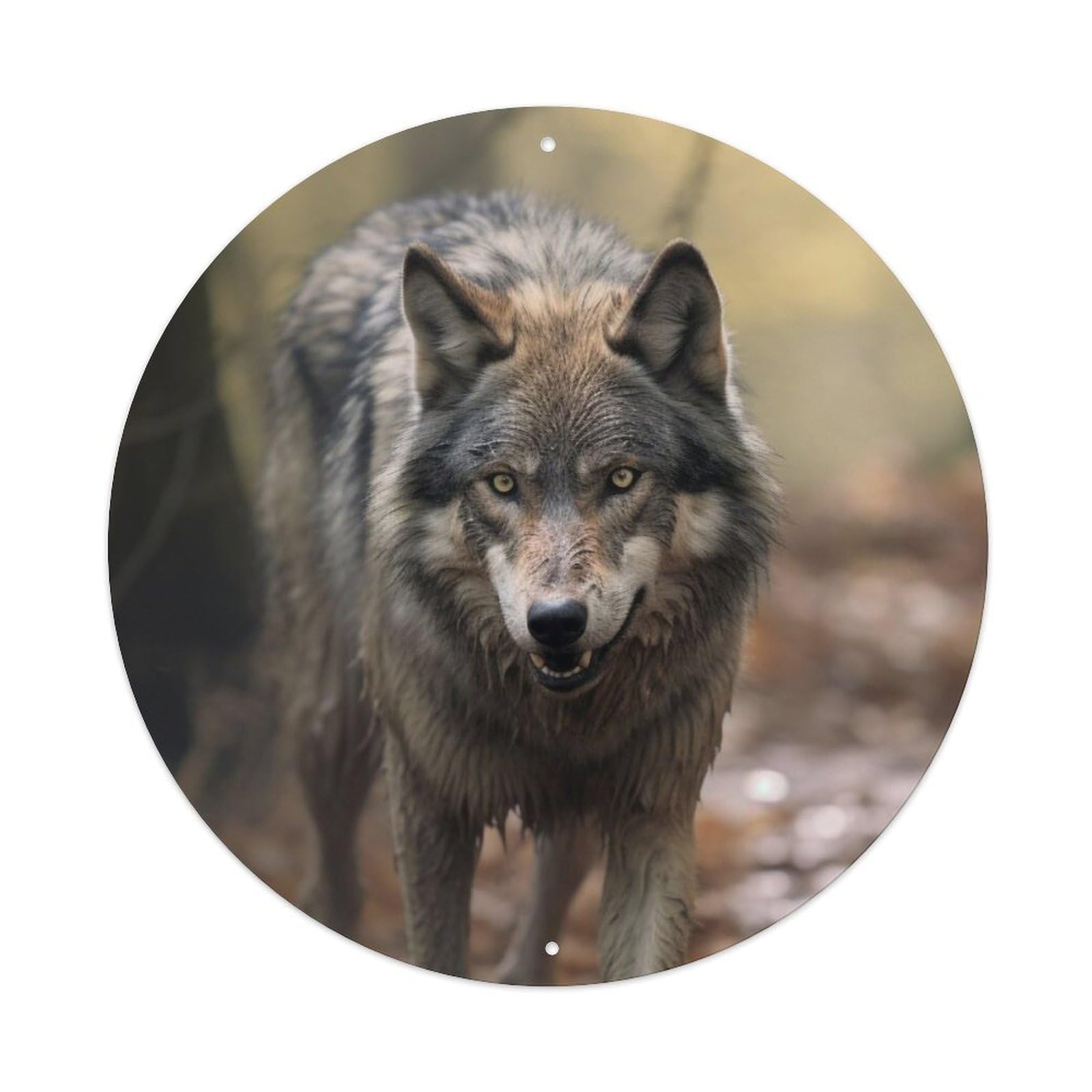 Animal Mexican Wolf Metal Tin Sign