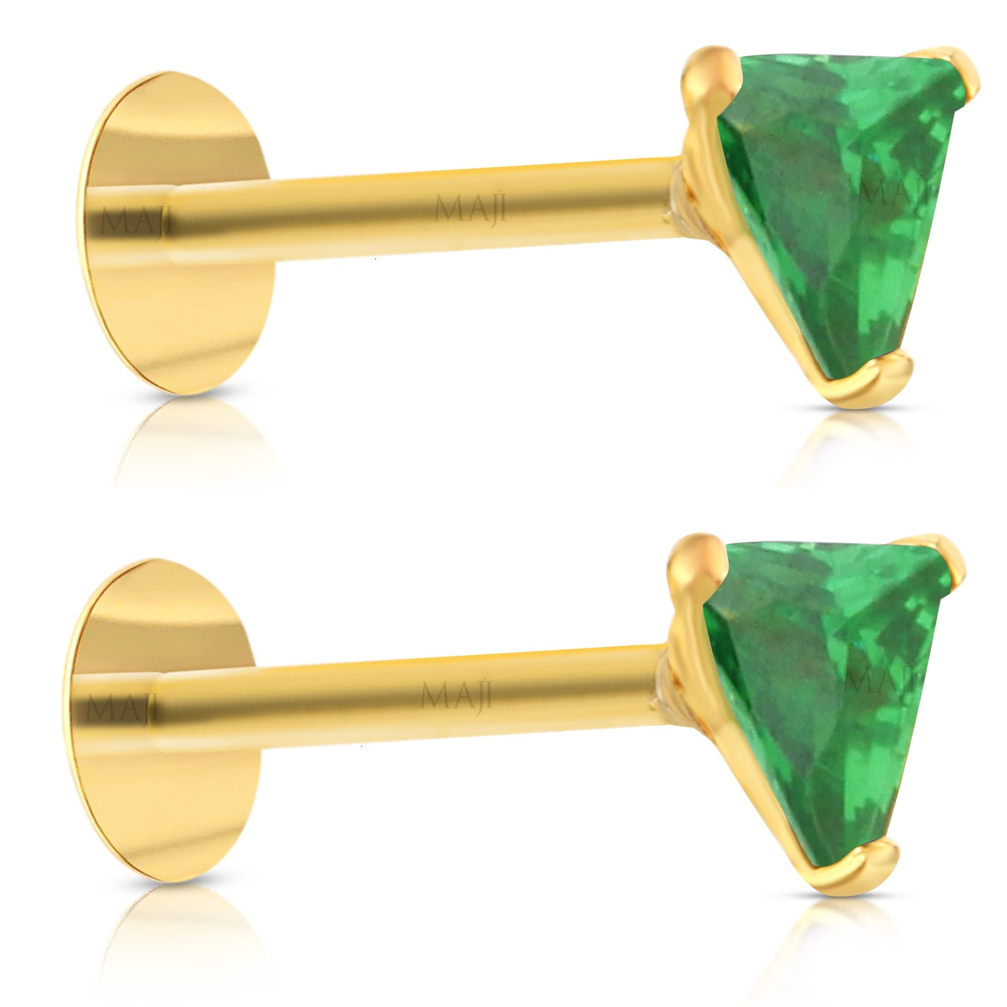 See full amazon price history chart for MAJI by GEHLOT Combo Triangle Shape Diamond | Pure Gold | Piercing Pair Nose Pins Studs/Earring For Women And Girl - 2 unit (Green) MAJI by GEHLOT Combo Triangle Shape Diamond | Pure Gold | Piercing Pair Nose Pins Studs/Earring For Women And Girl - 2 unit (Green) (B0B394MX42) Amazon Price History, Amazon Price Tracker
