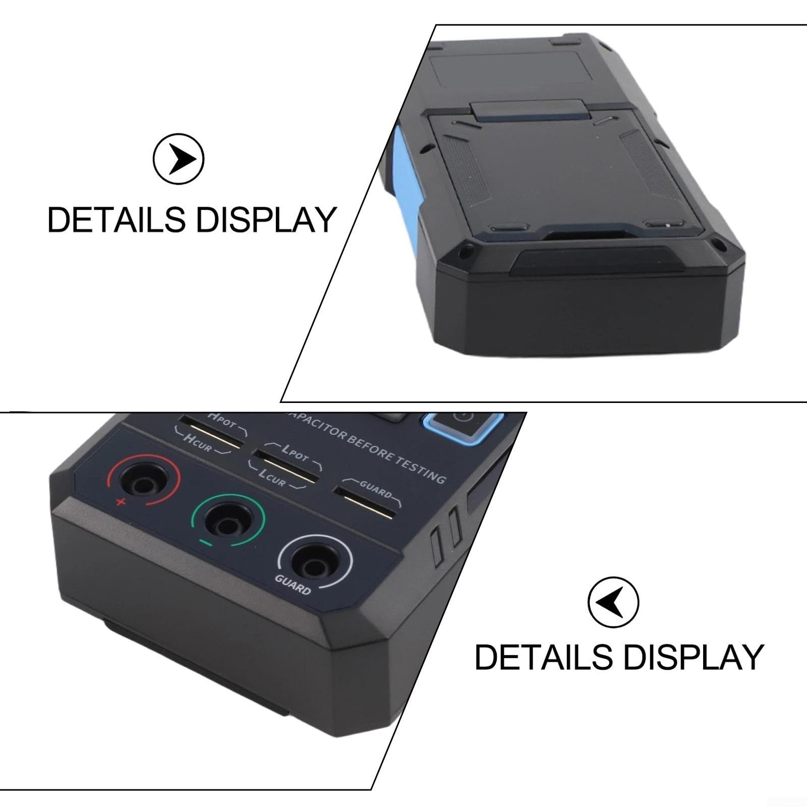 HpLive LCR Messgerät, LC1020E Digitaler LCR-Meter Brücken-LCR-ESR-Tester Mit 0,3% Genauigkeit, 2,8 Zoll TFT-Display, Induktivitätsbereich 0–100H(LC1020E in English)