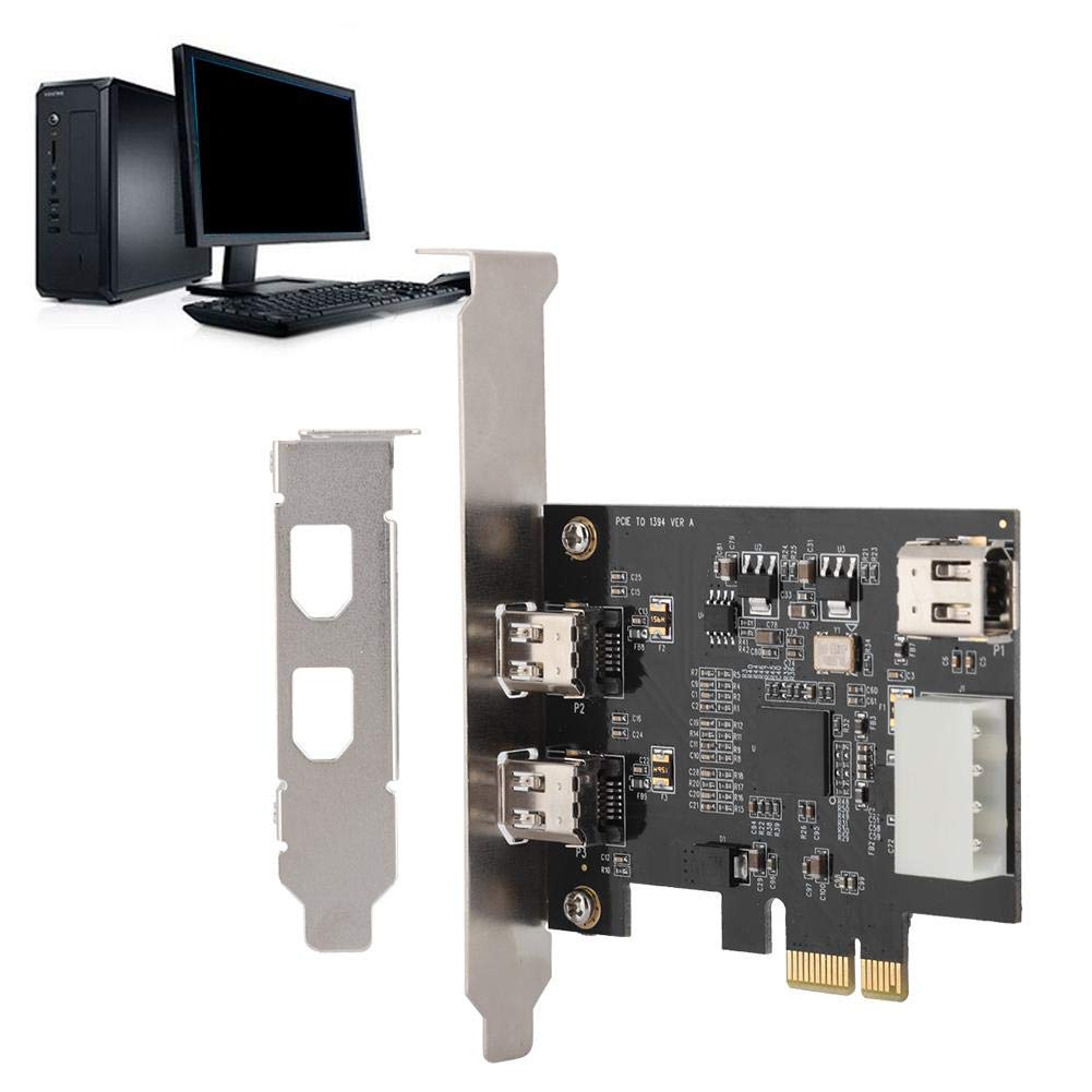Diyeeni Carte Principale avec Puce de contrôle Principale XIO2213, Adaptateur de Carte contrôleur 1394a 800Mbps Carte de Capture vidéo FireWire 800 Compatible avec Les périphériques IEEE1394A