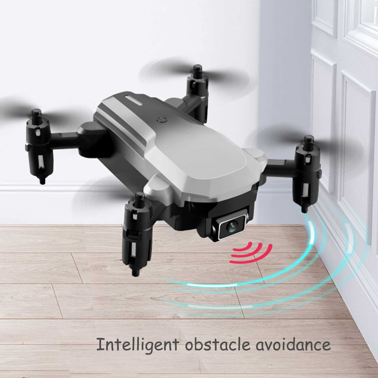 Mini Drone with Camera for Adults 4K Ultralight Foldable Quadcopter with Optical Flow Localization 1 Direction of Obstacle Sensing One-Key Start/Return Trajectory Flight (4k 3 BATTERIES)