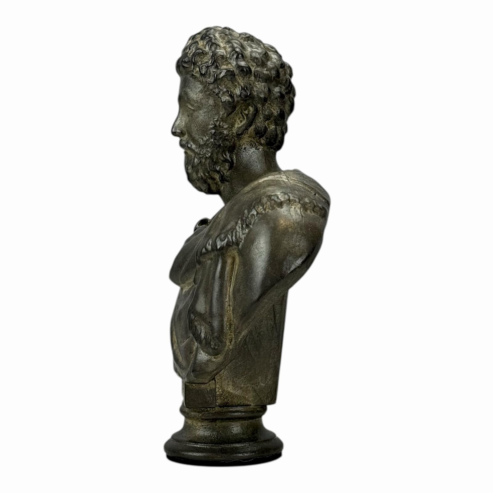 Busto Marco Aurelio – Scultura imperatore romano e filosofo stoico, arte greca fatta a mano, decorazione classica, 17,8 cm