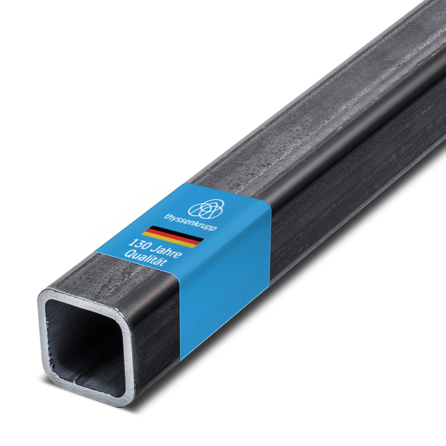 thyssenkrupp Vierkantrohr Stahl 50x40x4 mm – 2450 mm Kastenprofil | Stahl Vierkantrohr S235JRH |Quadratrohr geschweißt, robust & vielseitig einsetzbar