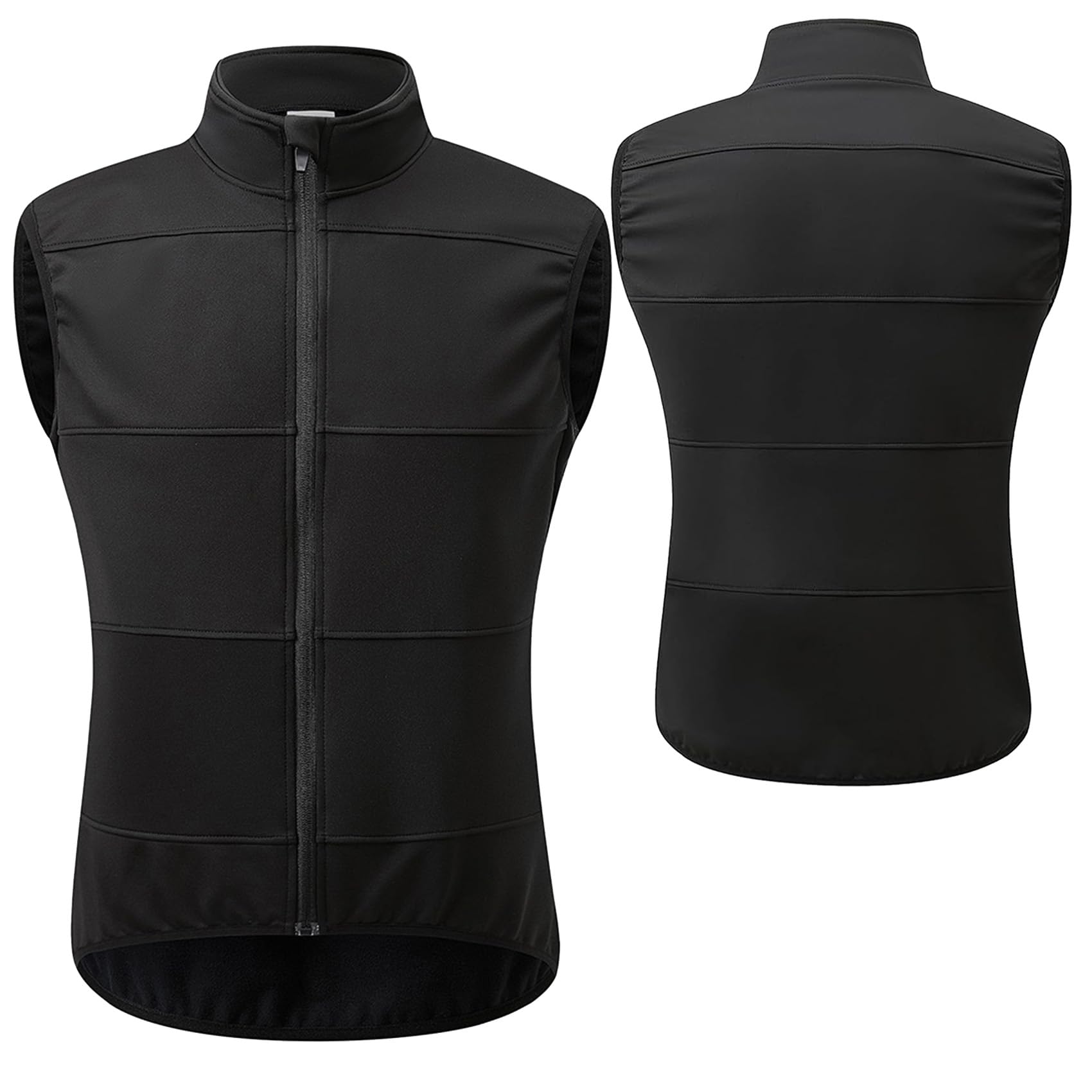 Chaleco de ciclismo de invierno para hombre, chaleco térmico de forro polar, transpirable, resistente al viento, sin mangas, camisetas reflectantes para correr
