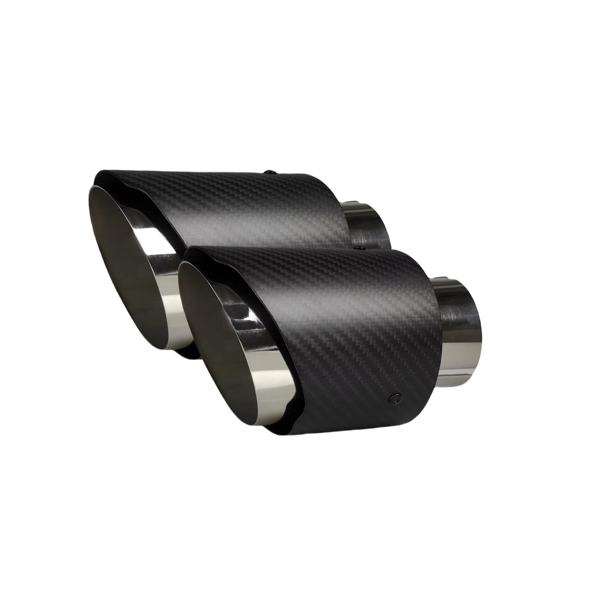 Cola Escape Coche Tubo Punta Para Boquilla De Escape Mate Sarga Única Bruñido Universal Para Coche(60mm-101mm)