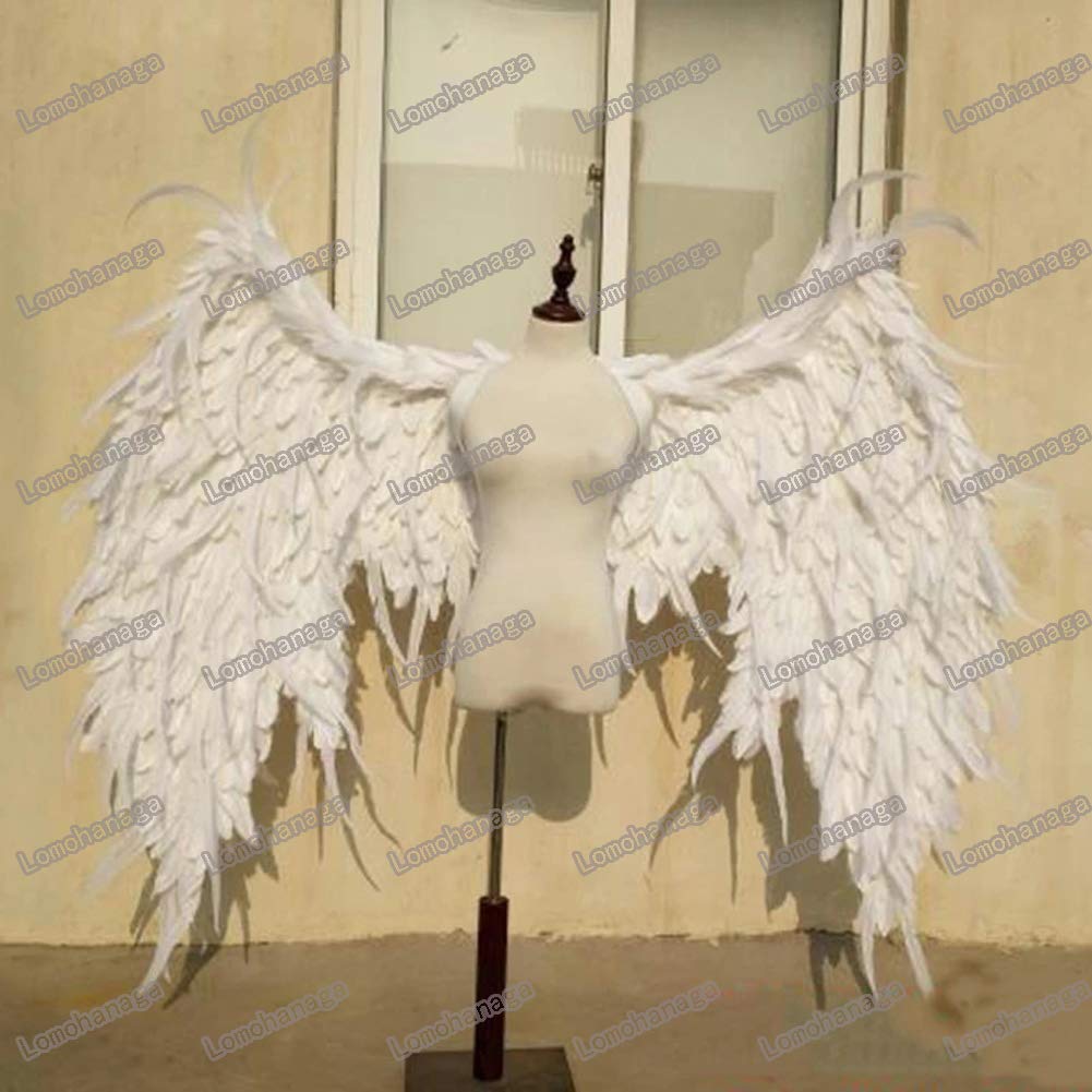 Amazon | ロモハナガ コスプレコスプレ 道具 天使 羽 140cm ホワイト