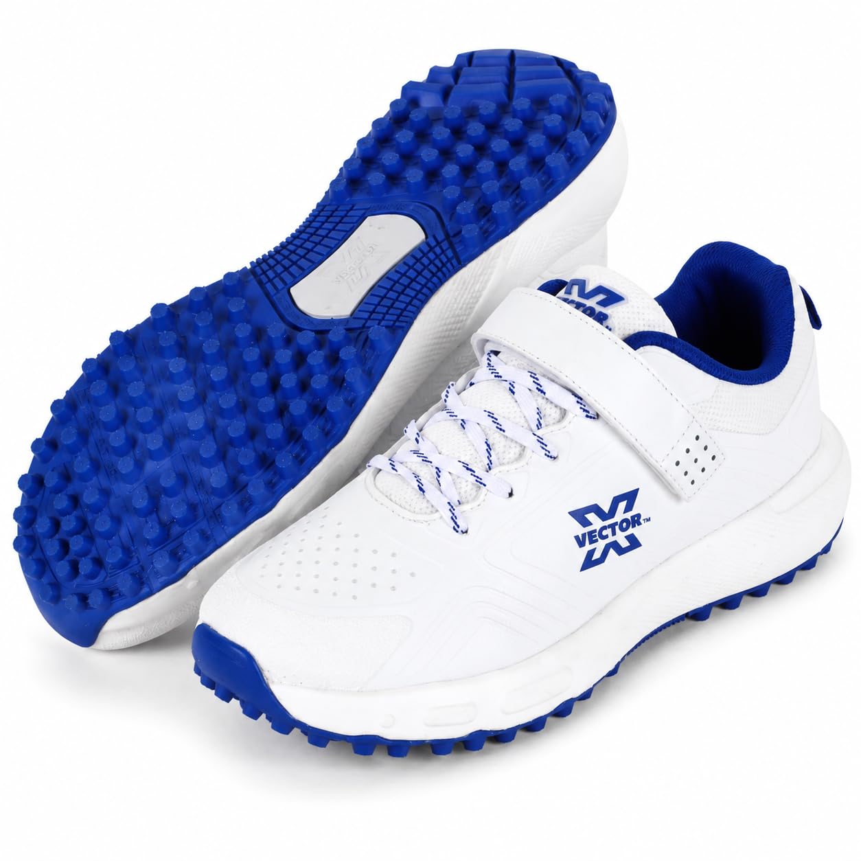 KNK Vector Swing Pro Cricket Shoes for Men & Boys, Lightweight Cricket Sports Footwear with TPU Fused Upper, EVA Cushioning, Rubber Stud Sole, Strap Closure, Training & Match Play-image-48