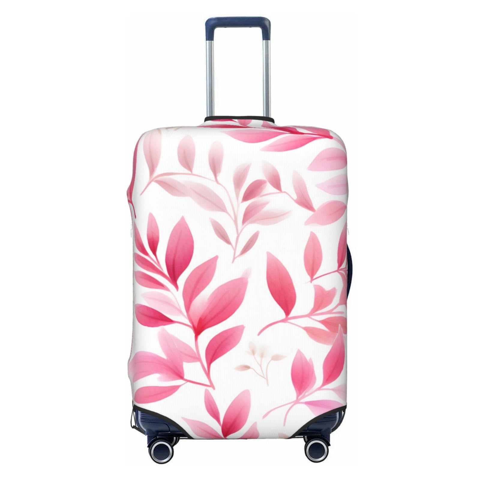 Funda para Equipaje, Funda Protectora for Maletas con diseño de Hojas Rosas de 18 a 32 Pulgadas(XL)