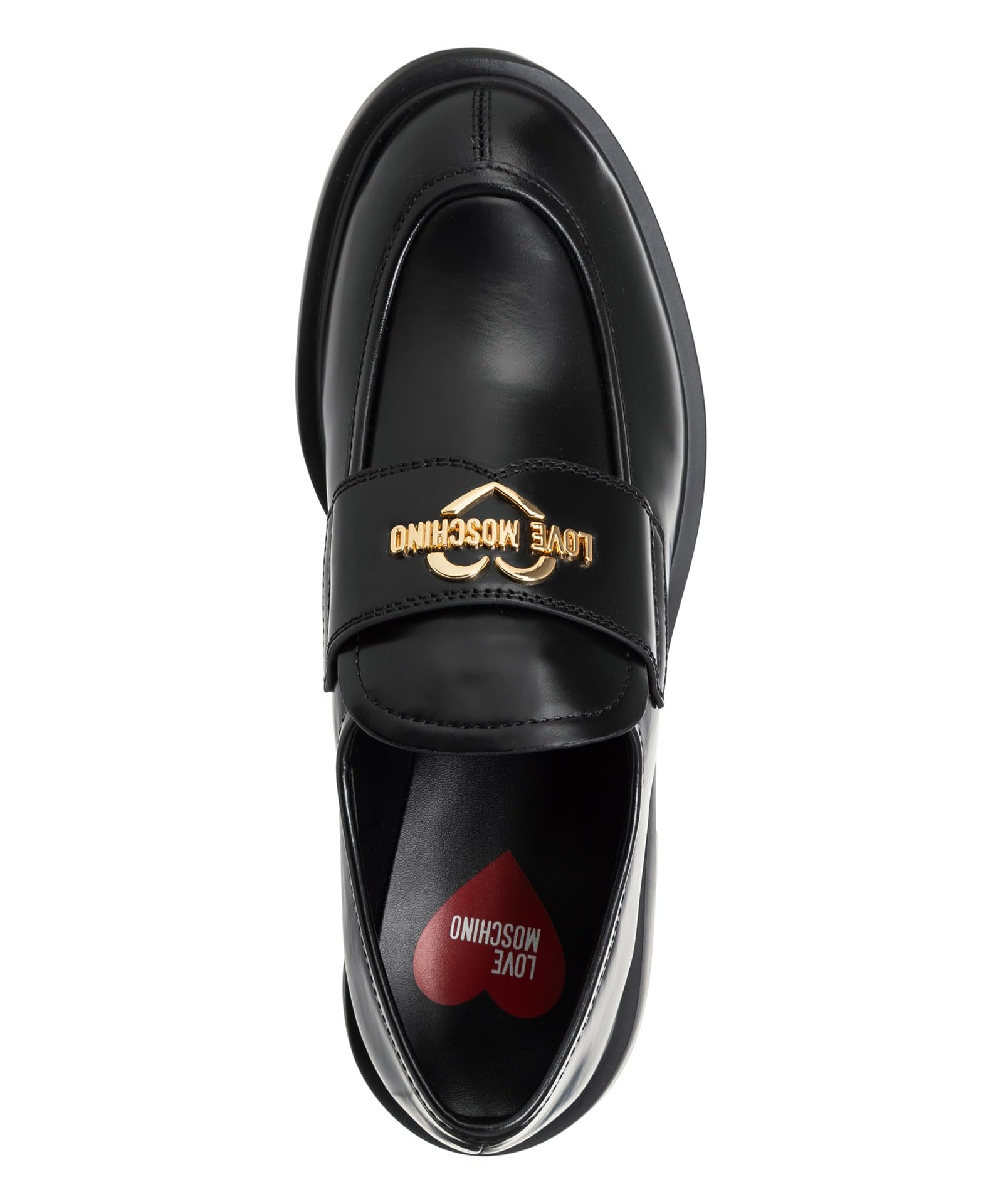 Love Moschino Damskie Ja10404g0ljd000 Loafers, czarne, 37 EU, czarny, 37 EU