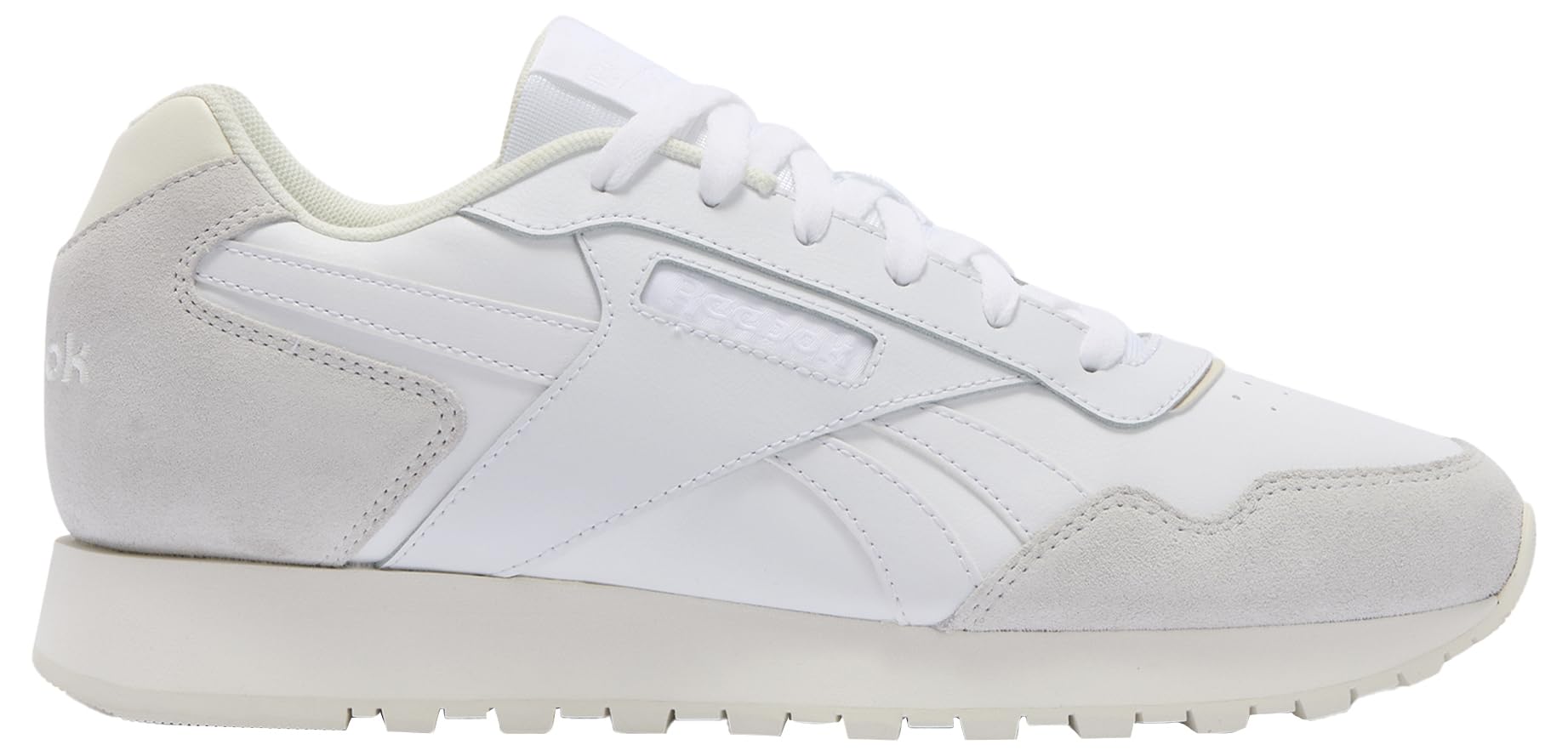 Reebok Unisex Glide Sneaker, White Barely Grey Chalk, 8 UK