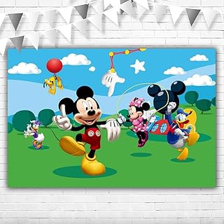 Clubhouse Happy Birthday Backdrop 5x3ft Friends Backdrops for Picture Vinyl Clubhouse Posters for Boys Room Decorations