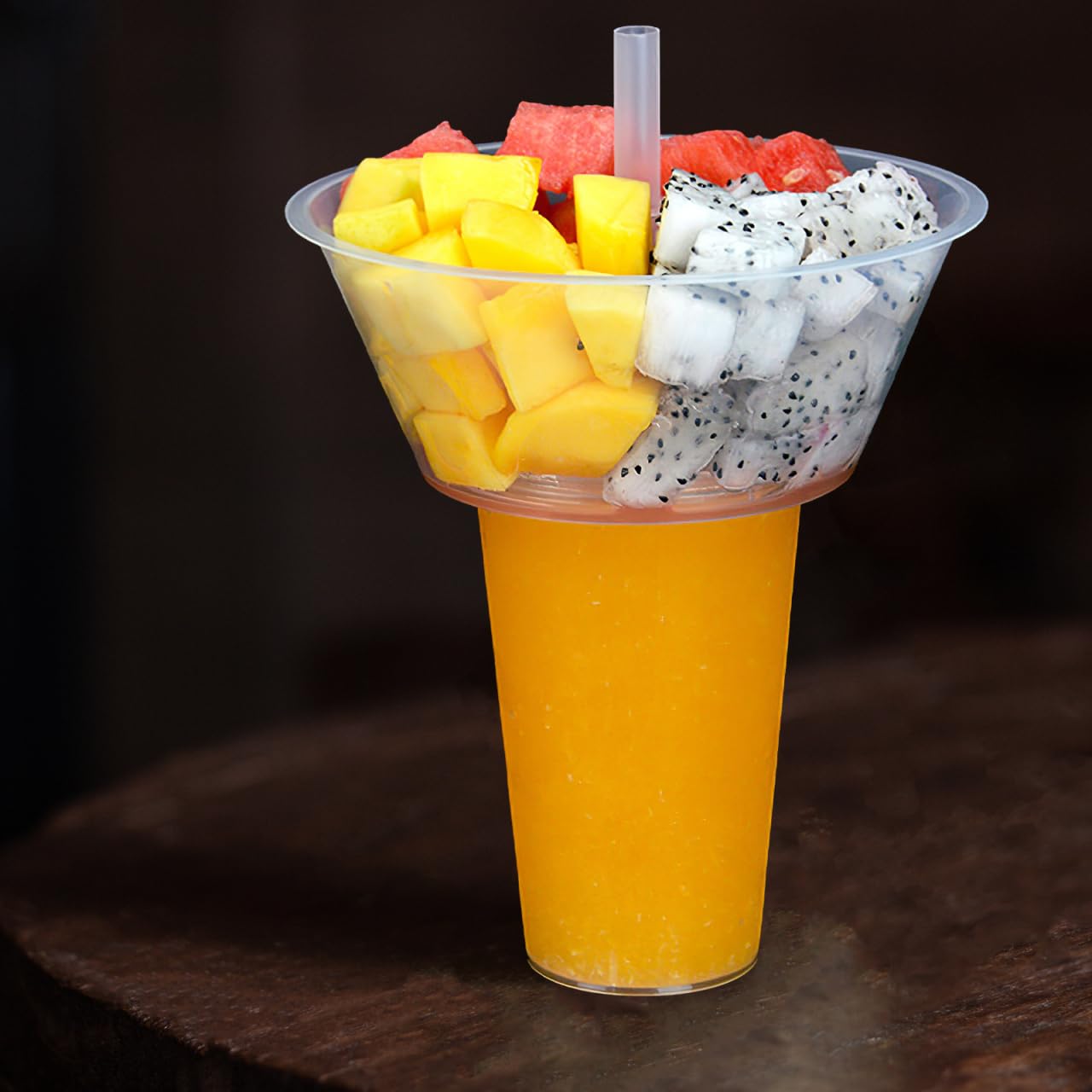 Housoutil 5 Sets Portable Beverage and Snack Bowls with Lids, Versatile Food Storage Containers for Meal Prep Snacks and Desserts, Convenient and Compact Design