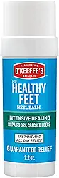 O'Keeffe's Bálsamo de cura intensiva para pés saudáveis; alívio garantido para pés extremamente secos; pés rachados; bálsamo de calcanhar que seca instantaneamente; calcanhares rachados; bastão de 62
