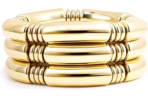 Gold Chunky Bangles Bracelets For Women