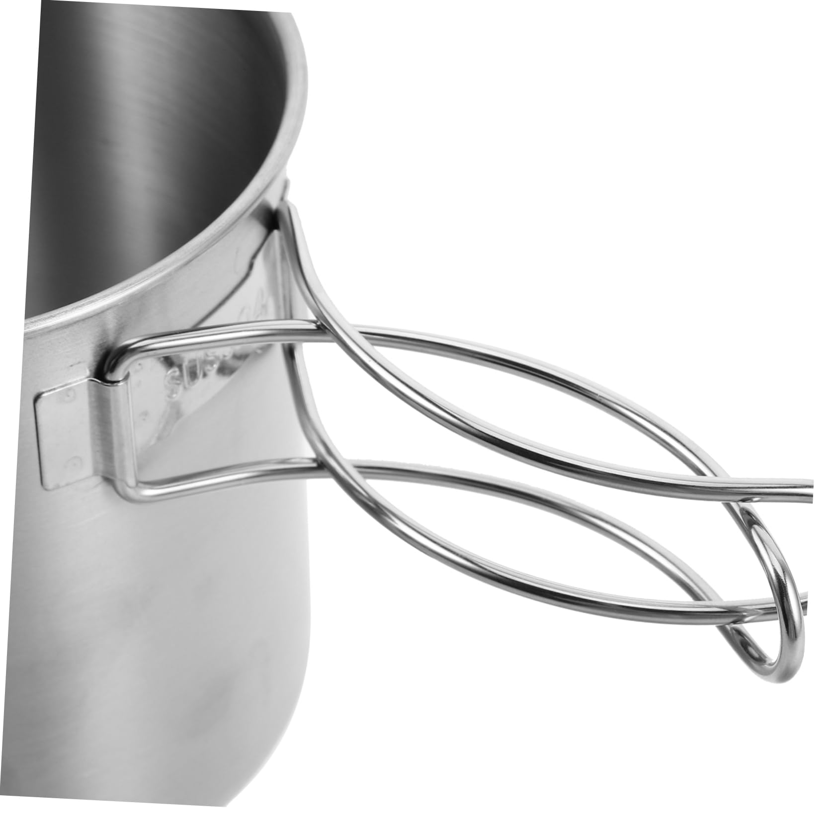 TOYANDONA 2 Stück Campingbecher mit Klappbaren Griffen Tragbare Wiederverwendbare Tasse für Outdoor Aktivitäten für Camping Wandern und Reisen Rostfreier Stahl