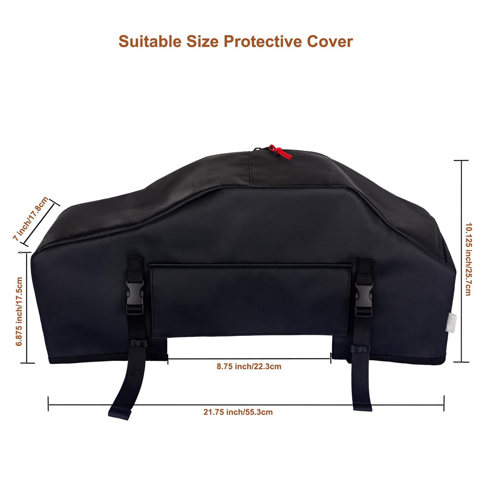 Winch Cover, Impermeable Protective Guard, Heavy-Duty Winch Shield, 21,77 x 10,12 pulgadas, resistente al agua UV Protección Accessory, diseño de tejido para camping, viaje y aventura