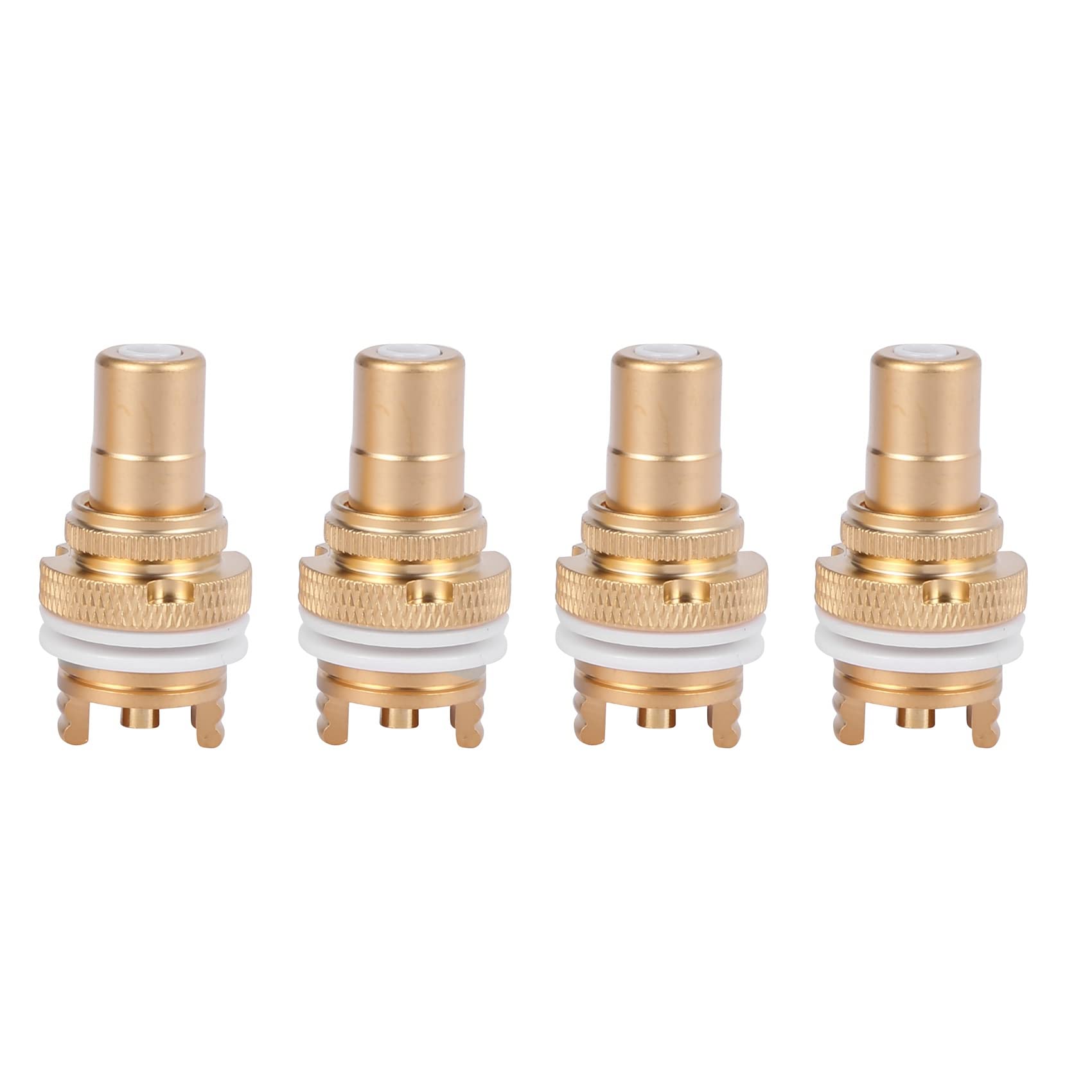 Trjgtas 16Pcs Rouge + Blanc RCA Chassis Prise Connecteur de Haute Qualite RCA Phono Prise de Cuivre Ampli HiFi