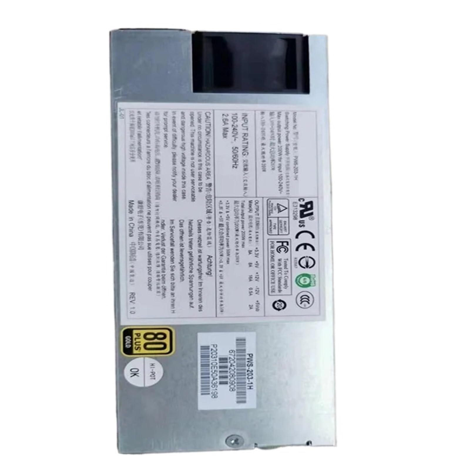 YMUGUEGH Power Supply 5018A-FTN4 200W PWS-203-1H