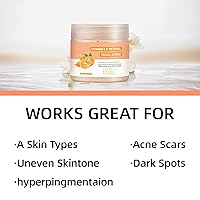 Vista 4 de Exfoliante facial de vitamina C y retinol, exfoliante facial, lavado facial con vitamina C, exfoliante corporal de microdermoabrasión para cabello