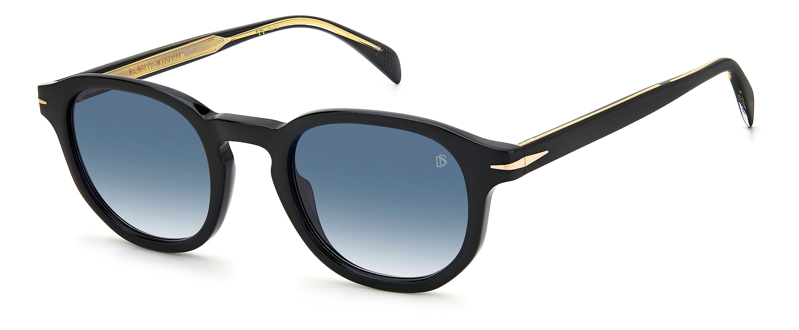 David Beckham Db 1007/s 807/08 BLACK Sunglasses Men's Acetate, Standard, 49