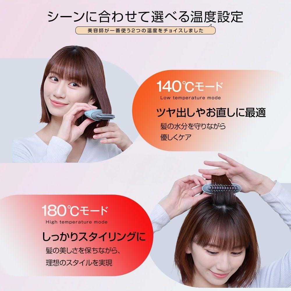 Amazon | Icoelle(イコエル) イオンコームアイロン ペールアクア