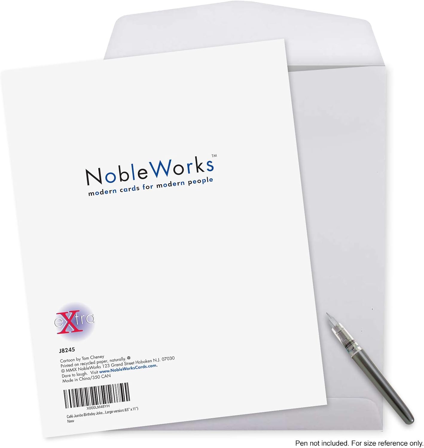 NobleWorks Jumbo Funny Birthday Greeting Card 8.5 x 11 Inch with Envelope (1 Pack) Oversize Jumbo Bday F'ers J8673 - Image 7